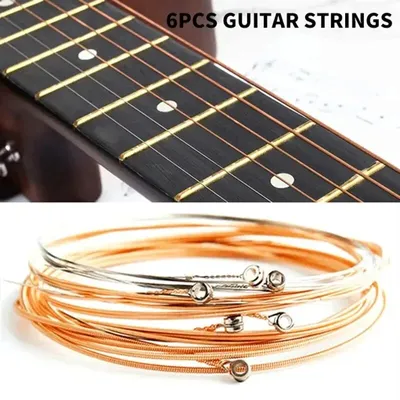 1 SET 6 Pieces Copper Guitar Strings 1-6 for Classical Classic Steel Wire Classic Acoustic Folk