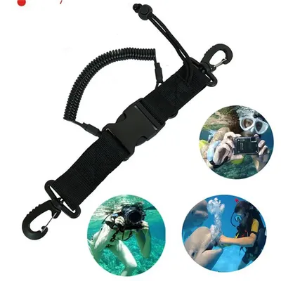 High Quality Scuba Diving Dive Anti Fall Rope Canoe Camera Lanyard Quick Release Buckle Clips