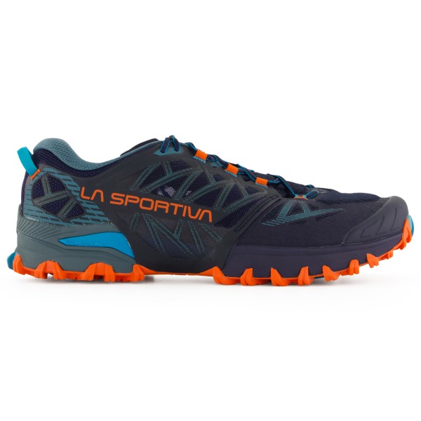 La Sportiva - Bushido III Wide - Trailrunningschuhe 47,5 | EU 47,5 deep sea /rot