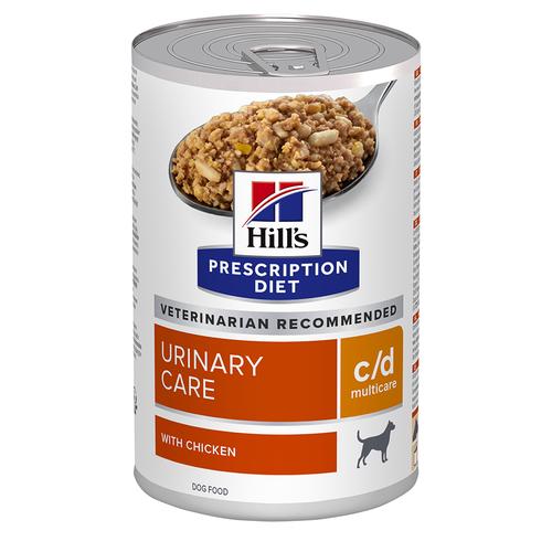 36x370g c/d Multicare Urinary Care mit Huhn Hill's Prescription Diet Hundefutter nass - 24+12...