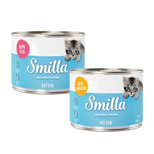Smilla Rindtöpfchen 24 x 200 g zum Sonderpreis! - Kitten Mixpaket