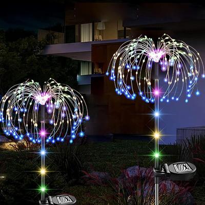 Redroad - Solar-Gartenleuchten für den Außenbereich, IP65 wasserdichte Solar-Feuerwerkslichter, Image