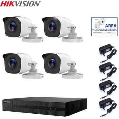 Hikvision Videoüberwachungsset Dvr 4 Kanäle 4 Kameras 2 Mpx