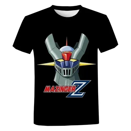 Kleidung Sommer Anime Grafik T-Shirt für Männer Mazinger z 3d Kurzarm übergroße T-Shirts Harajuku