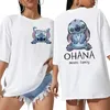 Hip Hop Shirt EU Größe Unisex Disney Lilo Stitch Cartoon T-Shirt Stitch Süßes Manga T-Shirt Y2k Grafik T-Shirt Top T-Shirts Kleidung