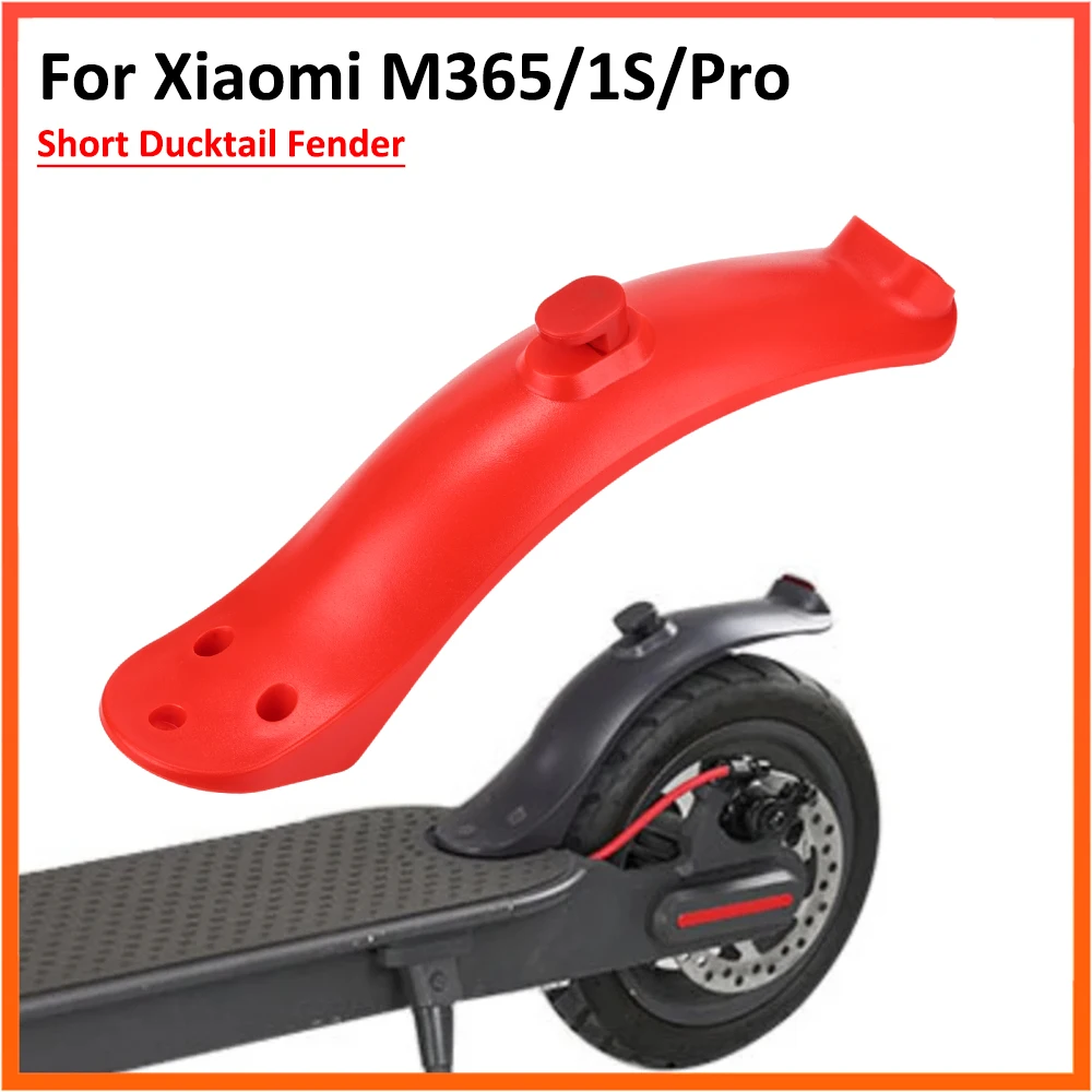 Parafango corto a coda d'anatra per Xiaomi M365 Pro 1S Scooter elettrico Kickscooter Parafango posteriore Parti parafango