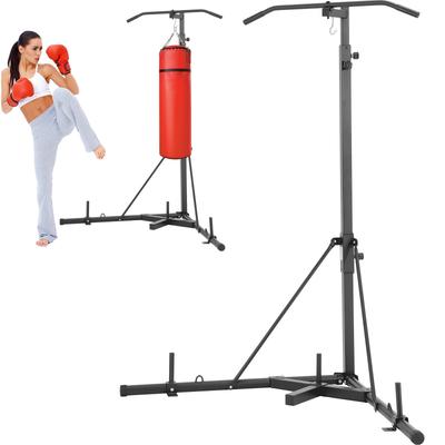 VEVOR 2 in 1 Punching Bag Stand Adjustable Height Boxing Punching Bag and Speed Bag Stand for Home Gym Fitness