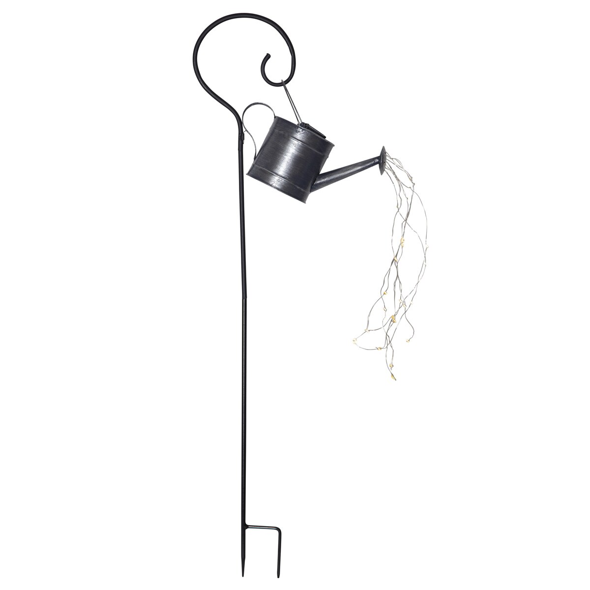 MARELIDA LED Solar Gießkanne mit Wasserfalleffekt H: 90cm Deko-Kanne für Garten Image