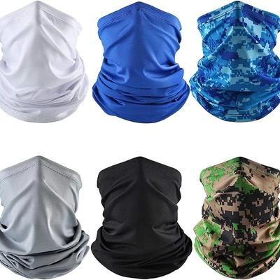 TEMU Six-piece Set Of Uv Protection Neck Scarf Mask Summer Cycling Mask