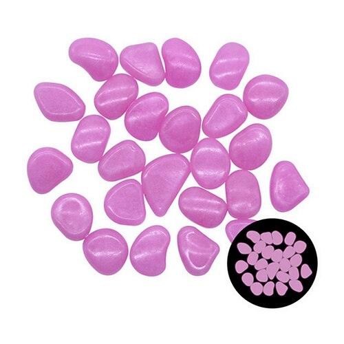 1 Packung im Dunkeln leuchtende Gartenkiesel für Bürgersteig, Garten, Terrasse, Rasen, Gartenterrasse, Aquarium, Aquarium, Dekoration, leuchtender Stein