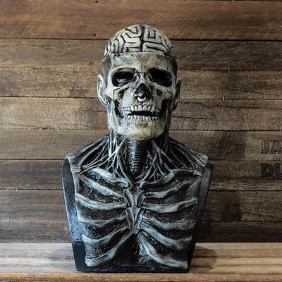 Halloween Totenkopfmaske Resident Evil Horror gruselige realistische Halloweenmaske für Erwachsene Kostüme Totenkopfmaske Indie Station Dämon Zombie Skelettmaske Image