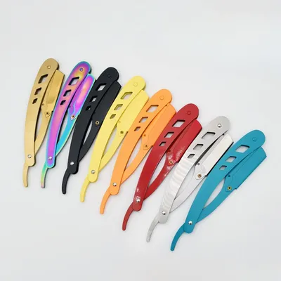 Barbershop Men's Shaver Straight Edge Barber Razor Knives Manual Beard Shaving And Care Replaceable