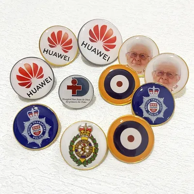 50pcs/lot Shirley custom metal badges lapel pins métal Printed label pins with epoxy doming