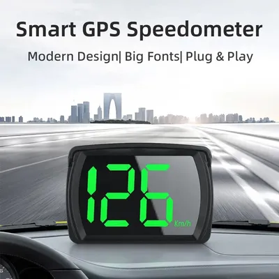 Y03 Car GPS HUD Head Up Display Universal Digital Speedometer Projector Km/h Big Font Speed Meter