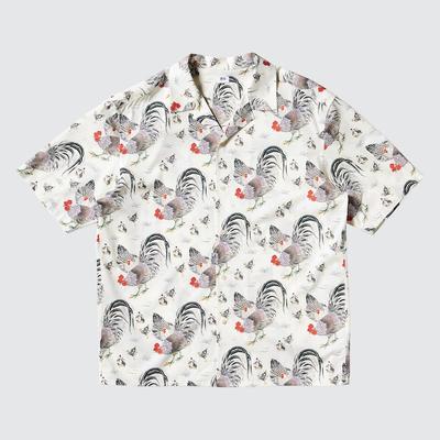 Uniqlo - Ito-Jakuchu Short Sleeved Shirt - Off White - XS