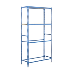 SimonRack Steckregal KIT SIMONGARAGE MEGAPLUS 4/400 AZUL/GALVA Maße: 200x120x40 Traglast: 200kg Oberfläche: blau/verzinkt Image