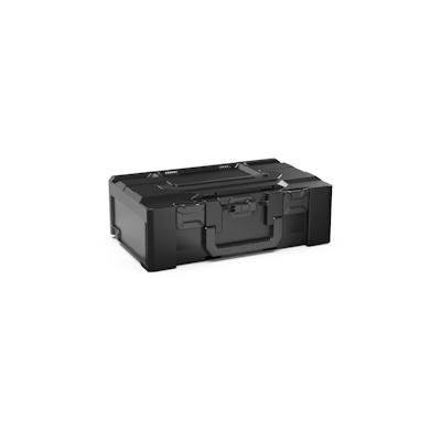 PROREGAL Werkzeugkoffer MetaBox L | HxBxT 16,5x30x50cm | 16,7 Liter | Mit Deck- & Frontgriff | ABS-Kunststoff | Verschlüsse Schwarz | Werkzeugkoffer Image