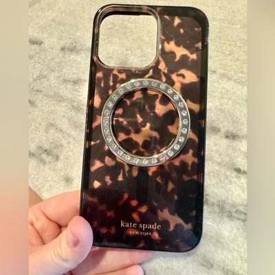 Kate Spade Accessories | Kate Spade Casemate Iphone Pro Max Case Mag Safe . Euc | Color: Black/Brown | Size: Os