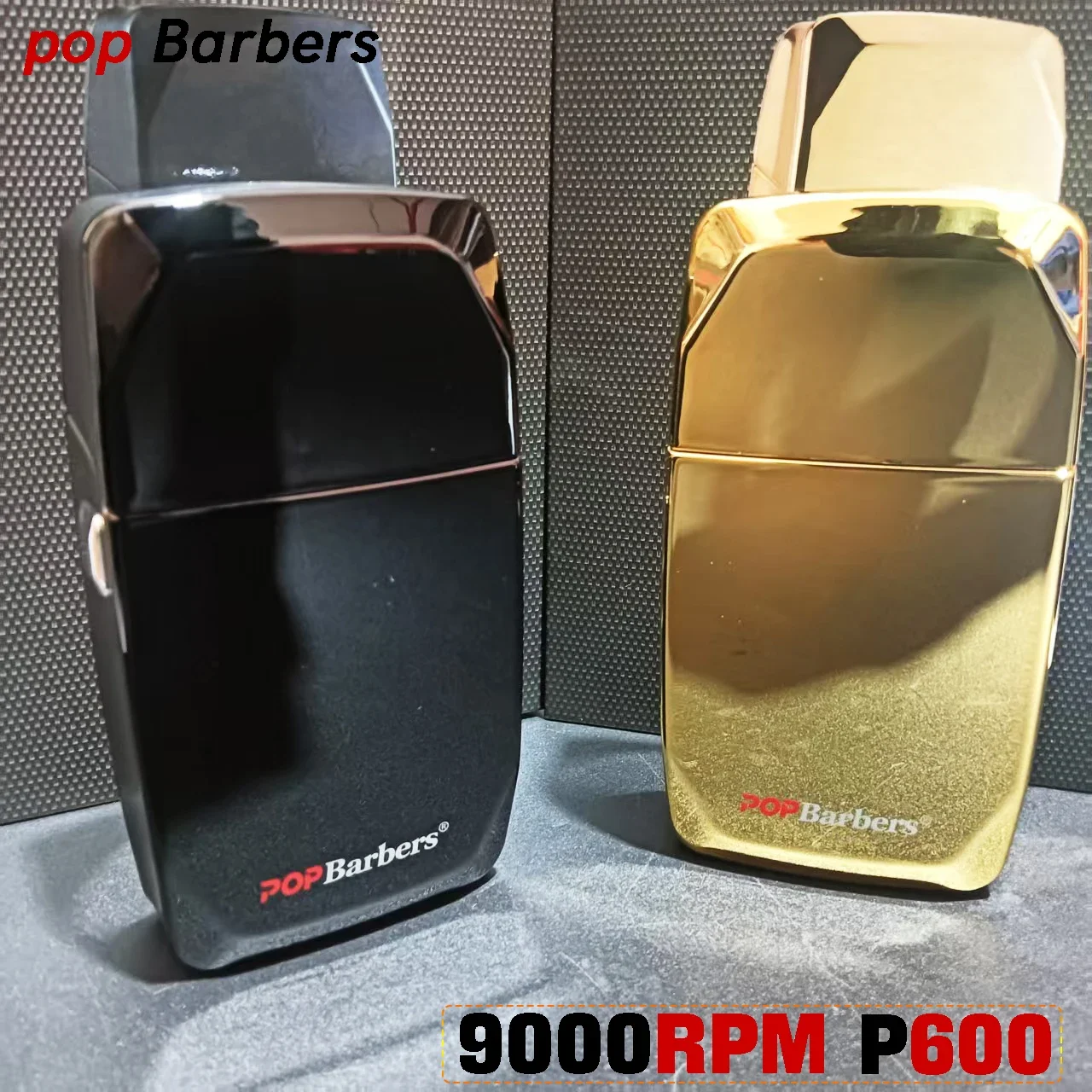 Popbarbers P600 Professioneller Barttrimmer 8800 U/min Präzisions-Nicht-Reizender Elektrorasierer für Männer Professioneller Rasierer Image