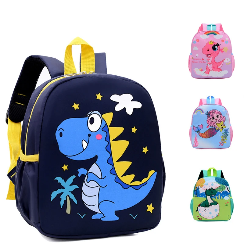 Mignon dessin animé dinosaure bébé sacs à dos maternelle cartable enfants garçons filles sacs d'école réglable animaux enfant sac à dos