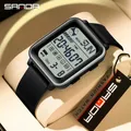 SANDA montre numérique hommes militaire armée Sport montre-bracelet haut de gamme de luxe LED chronomètre étanche mâle horloge électronique cadeau 6159
