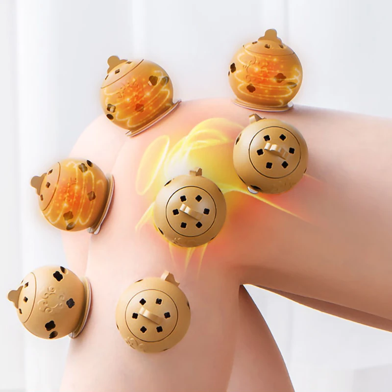 Tragbare Thermische Massagegerät Mini Moxibustion Topf Moxa Stick Brenner Schröpfen Therapie Warme Akupunkturpunkt Massage Gesundheit Pflege Linderung Schmerzen Image