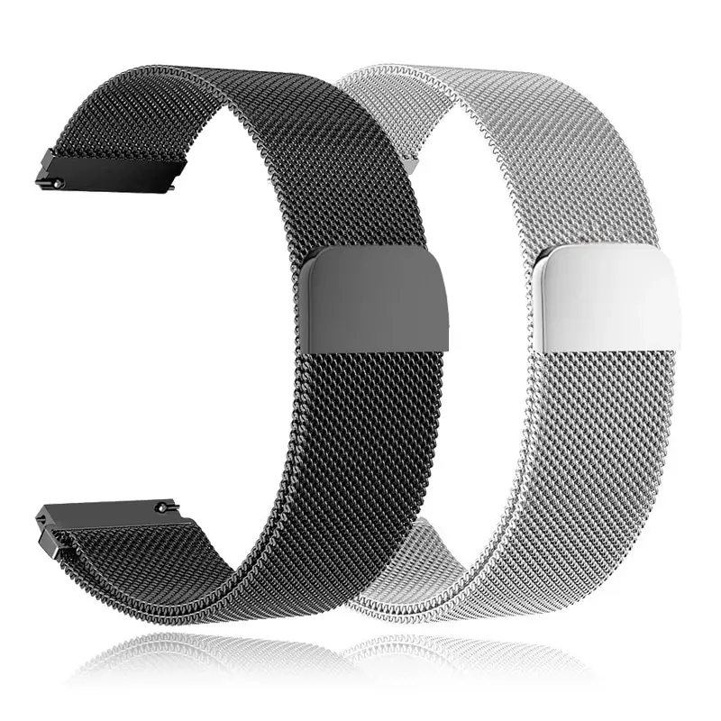 Metallarmband für Samsung Galaxy Watch 4 5 6 Active 2 40 mm 44 mm Banduhr 6 3 4 Classic Milanese Magnetschlaufenarmband 20 mm 22 mm Image