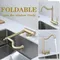 Robinet Cuisine Rabattable Doré Vintage Robinet D'évier Sous Fenêtre Mitigeur Cuisine Rabattable En Acier Inoxydable