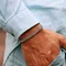 Bracciale da tennis da uomo di lusso in acciaio inossidabile con zirconi bianchi, collegamento a catena, regali regolabili per lui, bracciale, accessori per lei