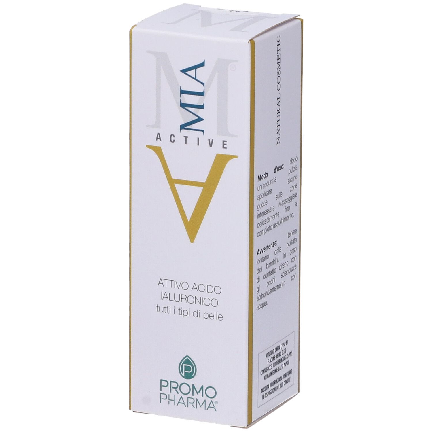 PromoPharma Mia Active Attivo Acido Ialuronico 30 ml Lozione viso