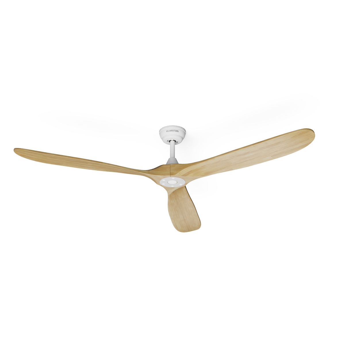 Klarstein Bahama Breeze Smart Deckenventilator | Massivholz-Rotorblätter | Fernbedienung + App-Steuerung Ahorn 178 Image