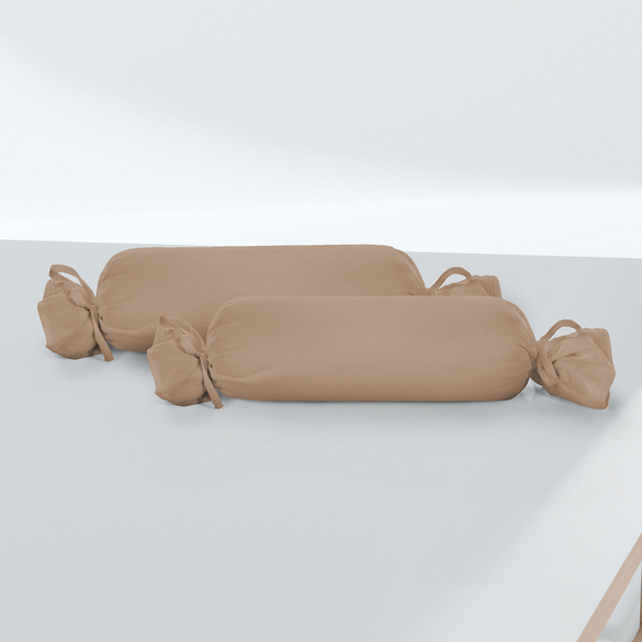 biberna Feinjersey-Nackenrollenbezug Doppelpack macchiato, 2x 15x40 cm Image