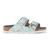 Birkenstock - ESD-Sandale Arizona, Größe 38, Flower Field Mint, schmal