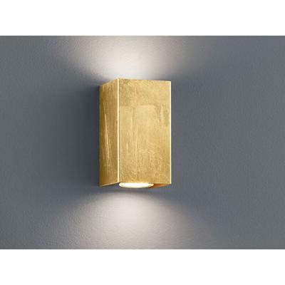 Rechteckige Wandleuchte cleo in gold foliert, up & down Strahler 16,5 x 8 cm Image