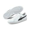 Sneaker PUMA "SMASH V2 L", Gr. 48,5, schwarz-weiß (puma weiß, puma schwarz), Leder, Synthetik, sportlich, Schuhe