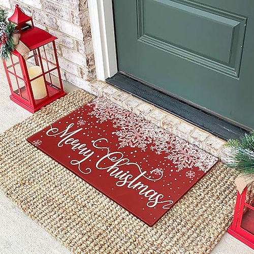 Tappetino per porta d'ingresso natalizio Tappetino per il bagno Tappetino per il bagno che assorbe l'acqua Tappetino per auto dei cartoni animati