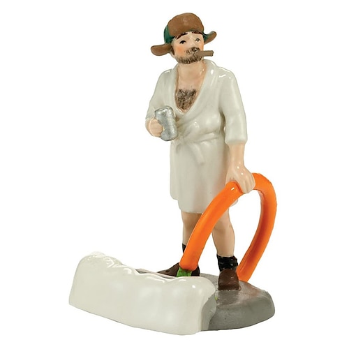 Weihnachts-Nationalschmähfigur aus Kunstharz, Urlaubshaus, handbemaltes Dorf, Schaustück, Geschenk, Weihnachtsdekoration, Weihnachtsgeschenk Image