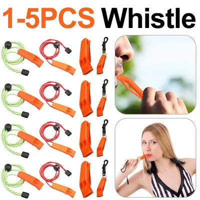 1-5pc Outdoor Kayak Scuba Diving Rescue Emergency Safety Whistles Water Sports Outdoor Survival