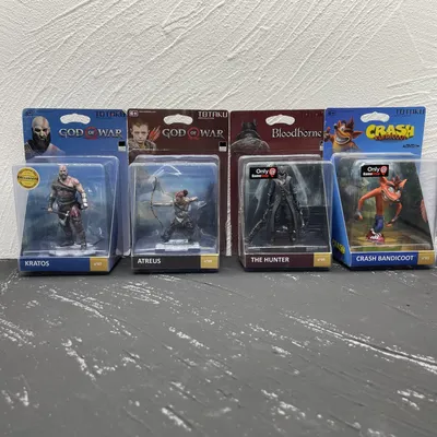 New Totaku GOD OF WAR Figure PS Game KRATOS THE HUNTER Crash Bandicoot Model Collectible ornaments