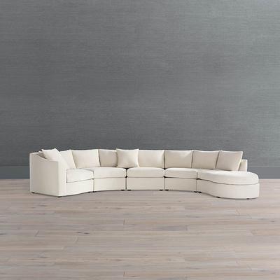 Pippa 5-pc. Left-Facing Lounge Sectional - Poppy Olive - Frontgate