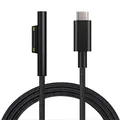 Cavo di ricarica USB C tipo C da 1,8 m 15 V 3 A Cavo di alimentazione adattatore per caricabatterie rapido PD per Microsoft Surface Pro GO 8 7 6 5 4 Libro