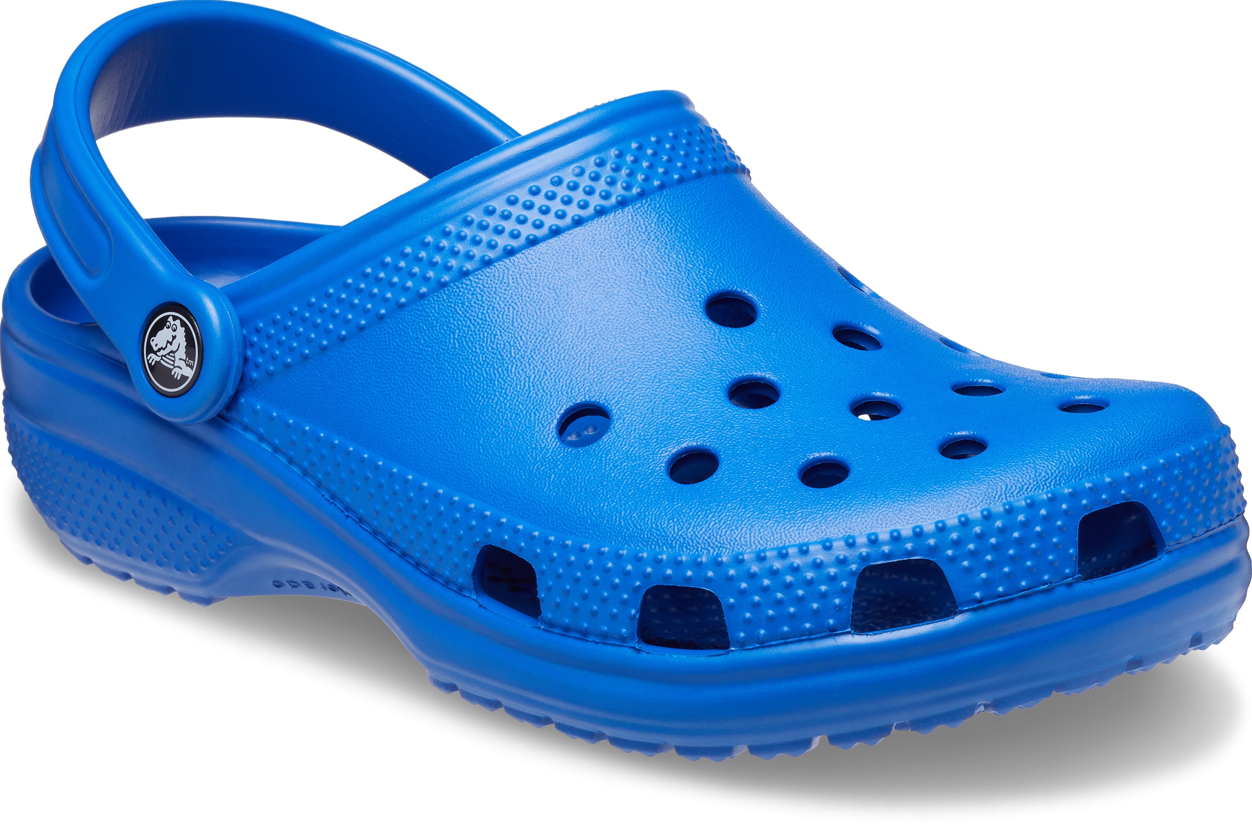 Clog CROCS "Classic", Damen, Gr. 43, blau (royalblau), Croslite™, Schuhe Clog, Sommerschuh, Gartenschuh, Poolslides, mit typischem Logo