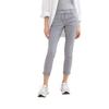 7/8-Hose TOM TAILOR, Damen, Gr. 38, Länge 28, grau (explicit grau), Web, Obermaterial: 92% Baumwolle, 5% Polyester, 3% Elasthan. Futter: 100% Baumwolle, casual, 7/8-Länge, Hosen, mit Bindeband am Bündchen, Topseller