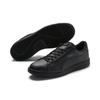 Sneaker PUMA "SMASH V2 L", Gr. 43, schwarz (puma schwarz, puma schwarz), Leder, Synthetik, unifarben mit Farbeinsatz, sportlich, Schuhe