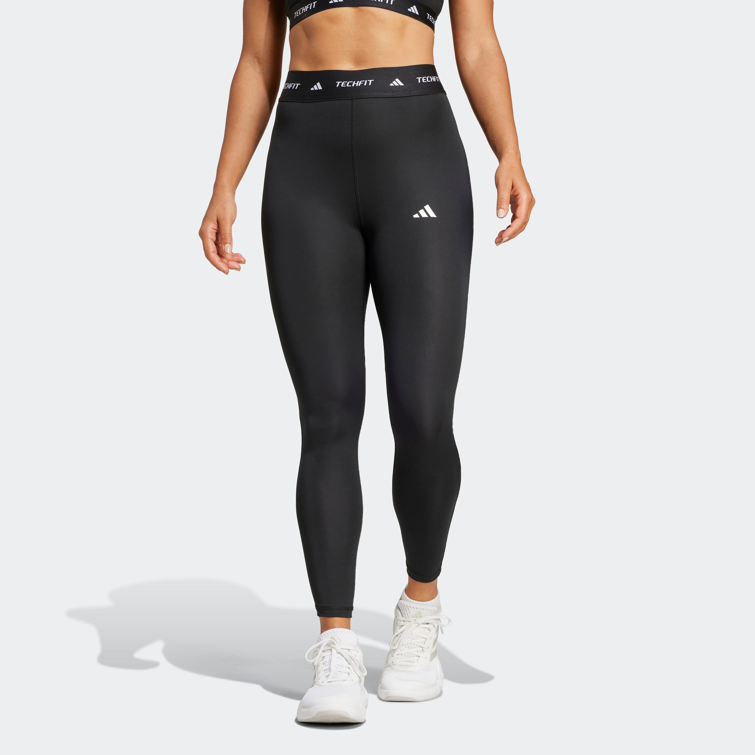 Trainingstights ADIDAS PERFORMANCE "TF 7/8 L", Damen, Gr. L, N-Gr, schwarz, Obermaterial: 73% Polyester, 27% Elasthan, 7/8-Länge, Hosen Image