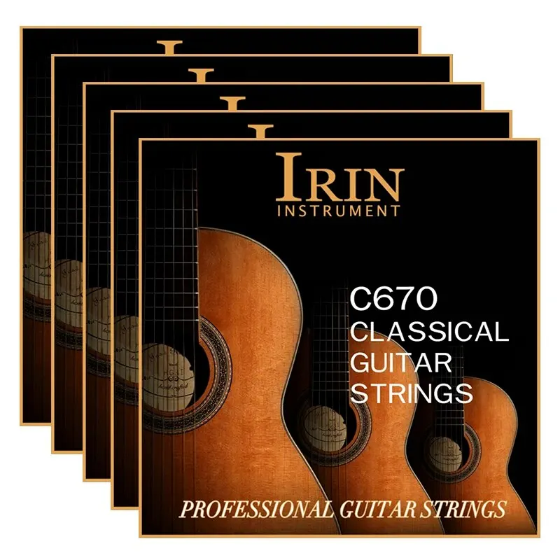 Irin c660/c670 klassische klassische gitarren saiten ersatzteile transparenter nylon saiten kern silber gitarren zubehör Image