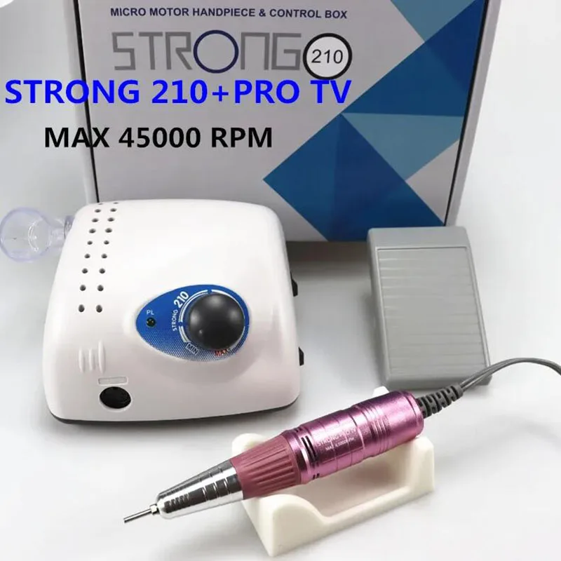 Starke 210 Pro IV Nagel Bohrer 65 W 45000 Maschine Schneider Maniküre Elektrische Nagel Bohrer Fräsen Maniküre Maschine Polnischen Nagel Datei Image