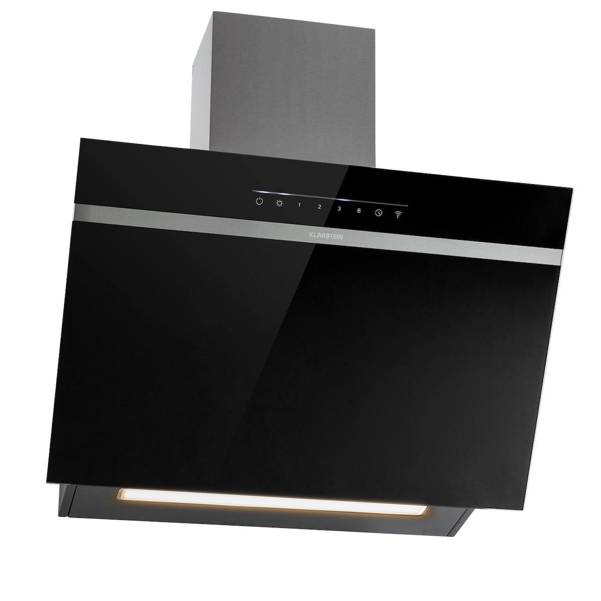 Klarstein Ava 60 Dunstabzugshaube 60cm Wandhaube WiFi A++ 515m³/h Touch Schwarz Image