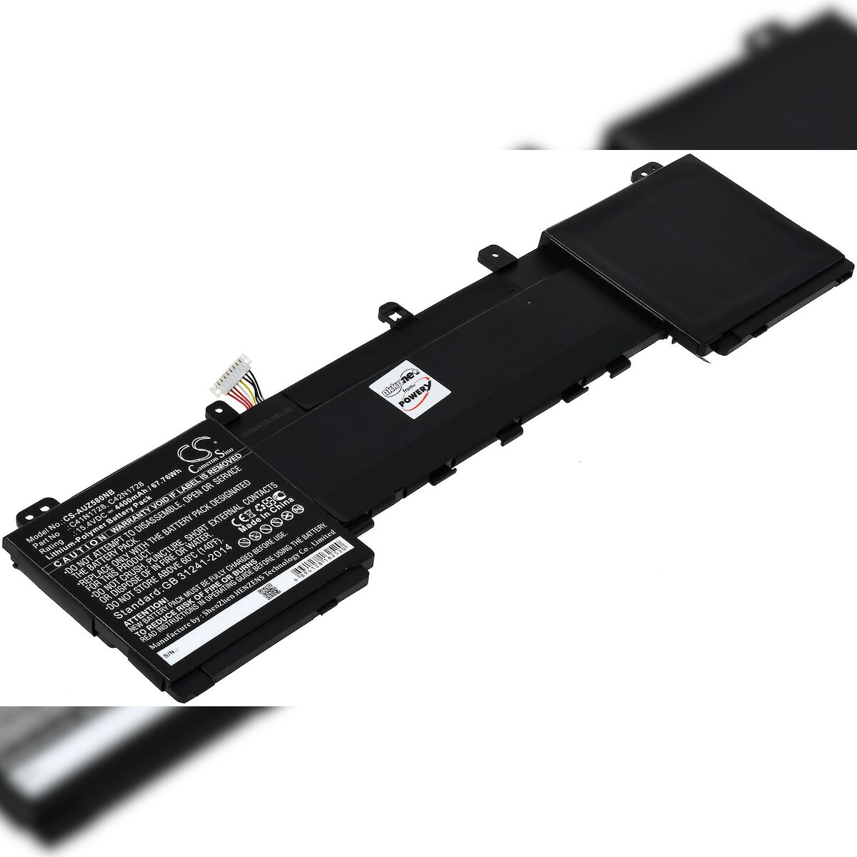 Powery Akku für Laptop Asus ZenBook Pro 15 UX580GE-E2032T / Typ C42N1728