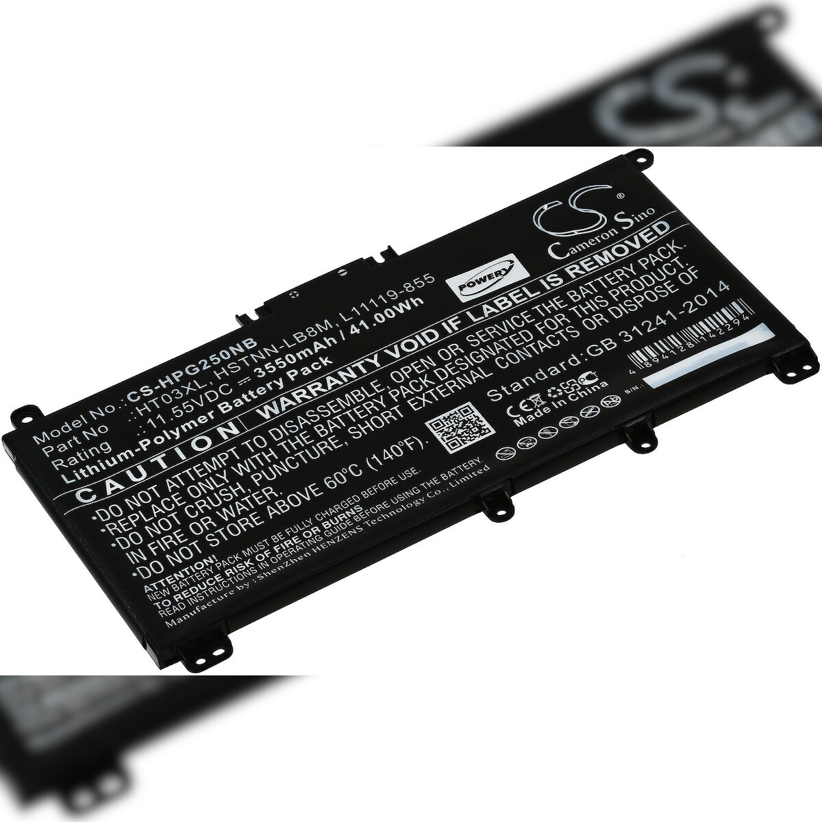 Powery Akku passend für Laptop HP 255 G7 / 250 G7 / Typ HT03XL u.a.